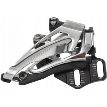 Переключатель передний SHIMANO DEORE, M618-H, для 2x10, верхний хомут (34,9 с адаптером 28.6/31.8), верхняя тяга, черный