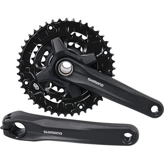 Система SHIMANO ALTUS, MT200-3, 175мм, 40/30/22T, интегрированый вал, без защиты, черный для 9 скоростей EFCMT2103EX002XL Система SHIMANO ALTUS, MT200-3, 175мм, 40/30/22T, интегрированый вал, без защиты, черный для 9 скоростей EFCMT2103EX002XL