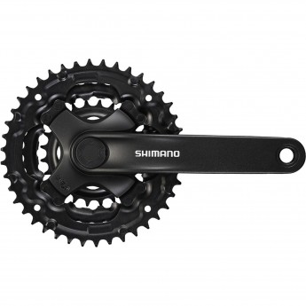 Система SHIMANO TOURNEY TY301, 175 мм, квадрат, 42/34/24, без защиты, черный, без упаковки