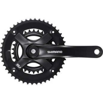 Система SHIMANO TY501, 175мм, квадрат, 42/34/24, с защитой, с болтами, черный, без упаковки