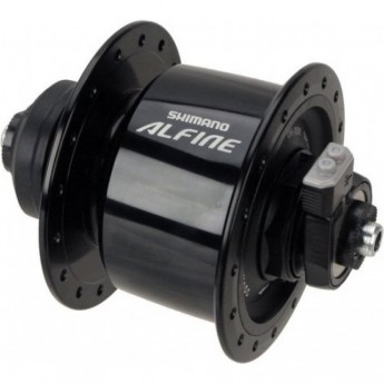 Втулка динамо SHIMANO ALFINE, S501, 36 отверстий, 6V-3W, черный, C.LOCK, OLD:100 мм