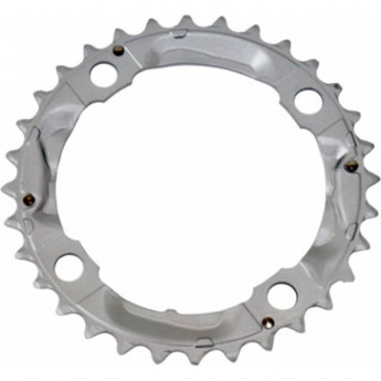 Звезда передняя SHIMANO FC-M430-8 32T серебристая, с защитой